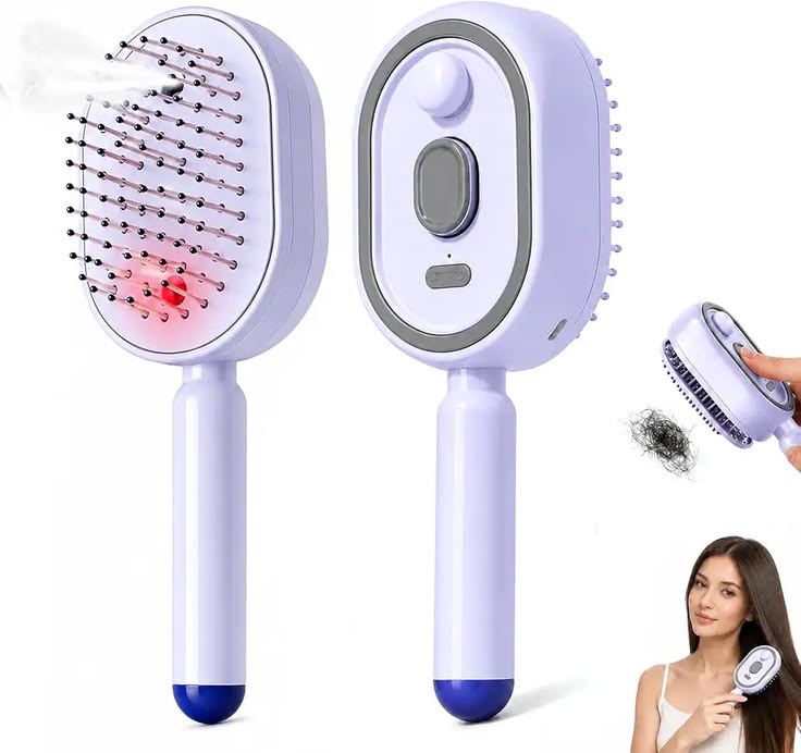 Electric Airbag Massage Comb With Mist Spray