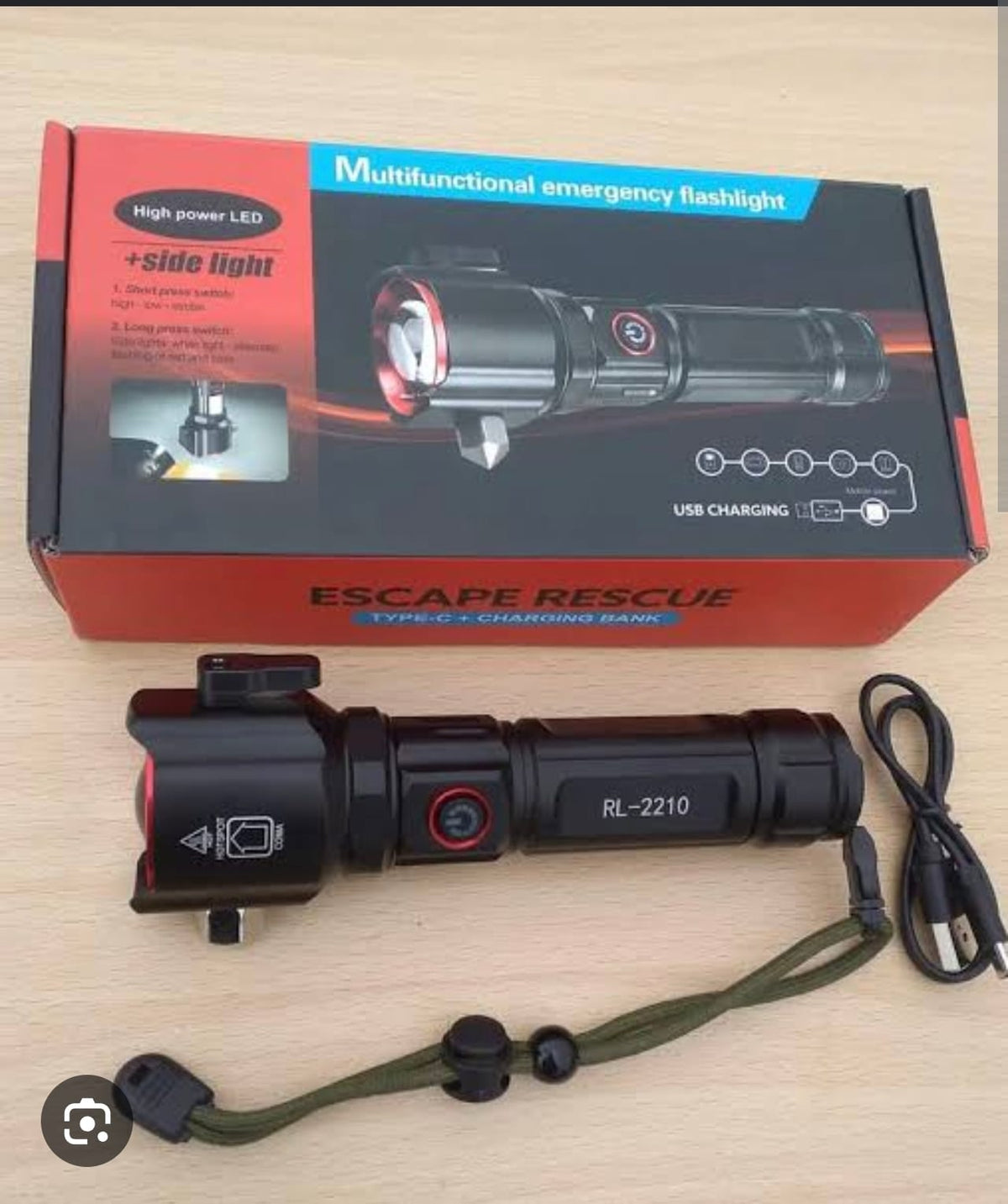 Multi functional emergency flash light